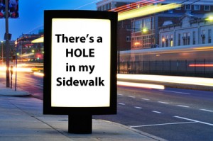 There's a Hole in My Sidewalk Poem